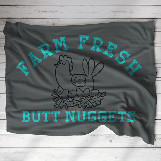 Home Decor Chicken Butt Nuggets Blanket-Farm Fresh blanket