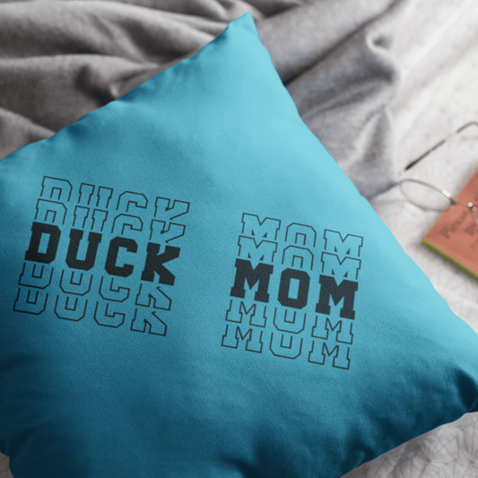 Home Decor Colligate Duck Mom Throw Pillow