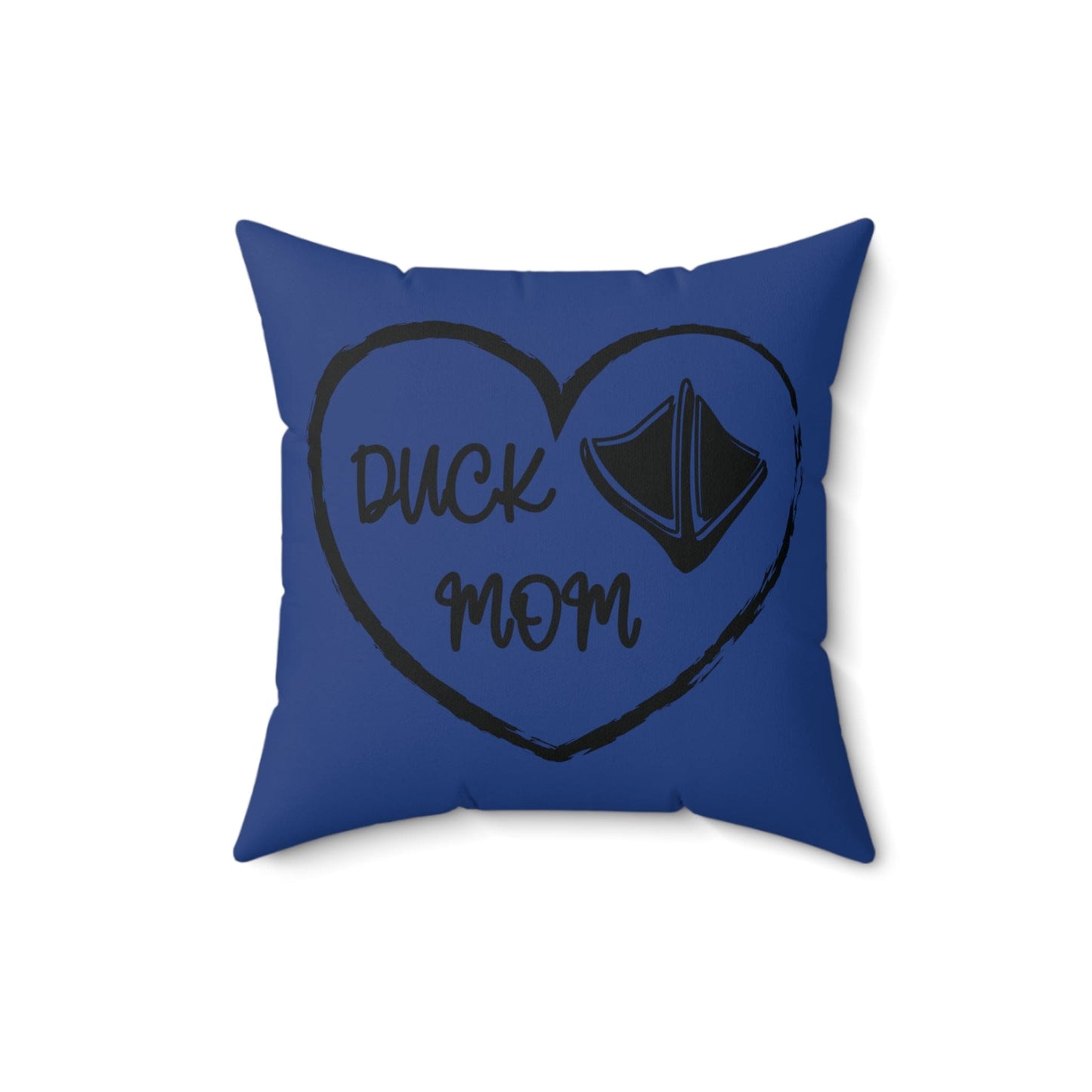 Home Decor 16" × 16" Duck Mom Throw Pillow, Mom Gift,