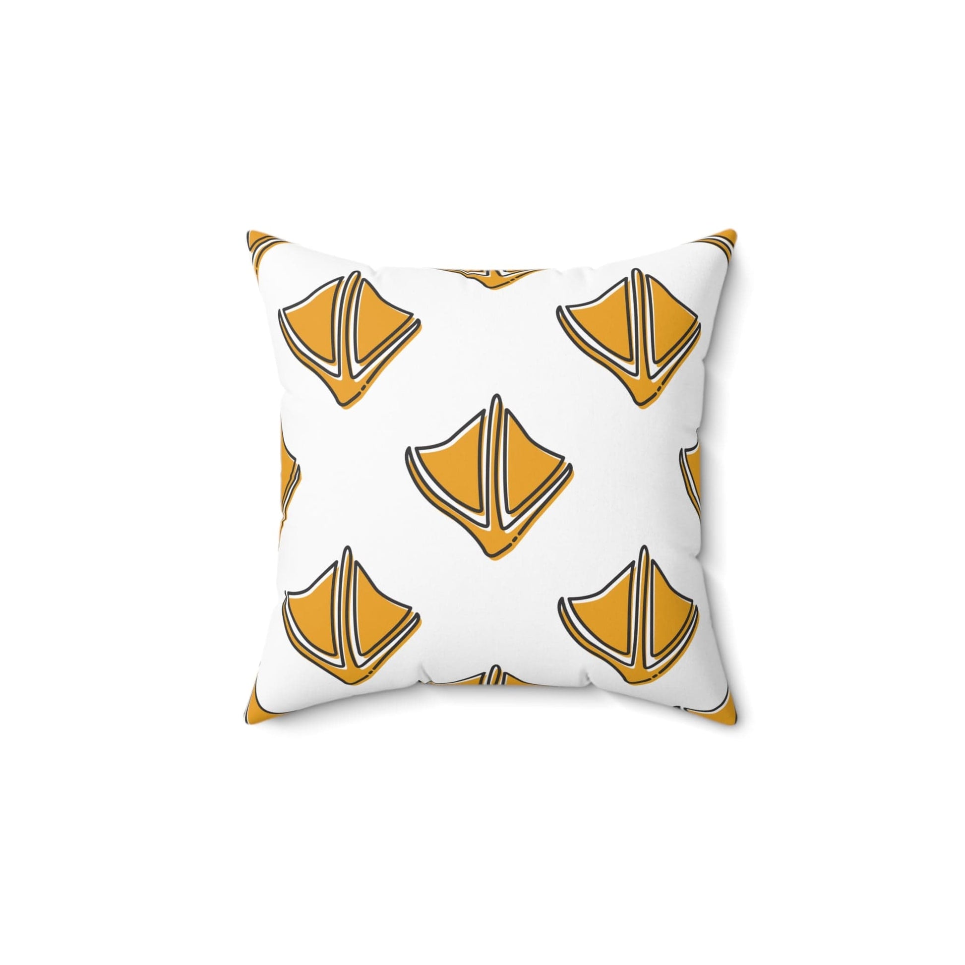 Home Decor 14" × 14" Duck Prints Pattern Throw Pillow