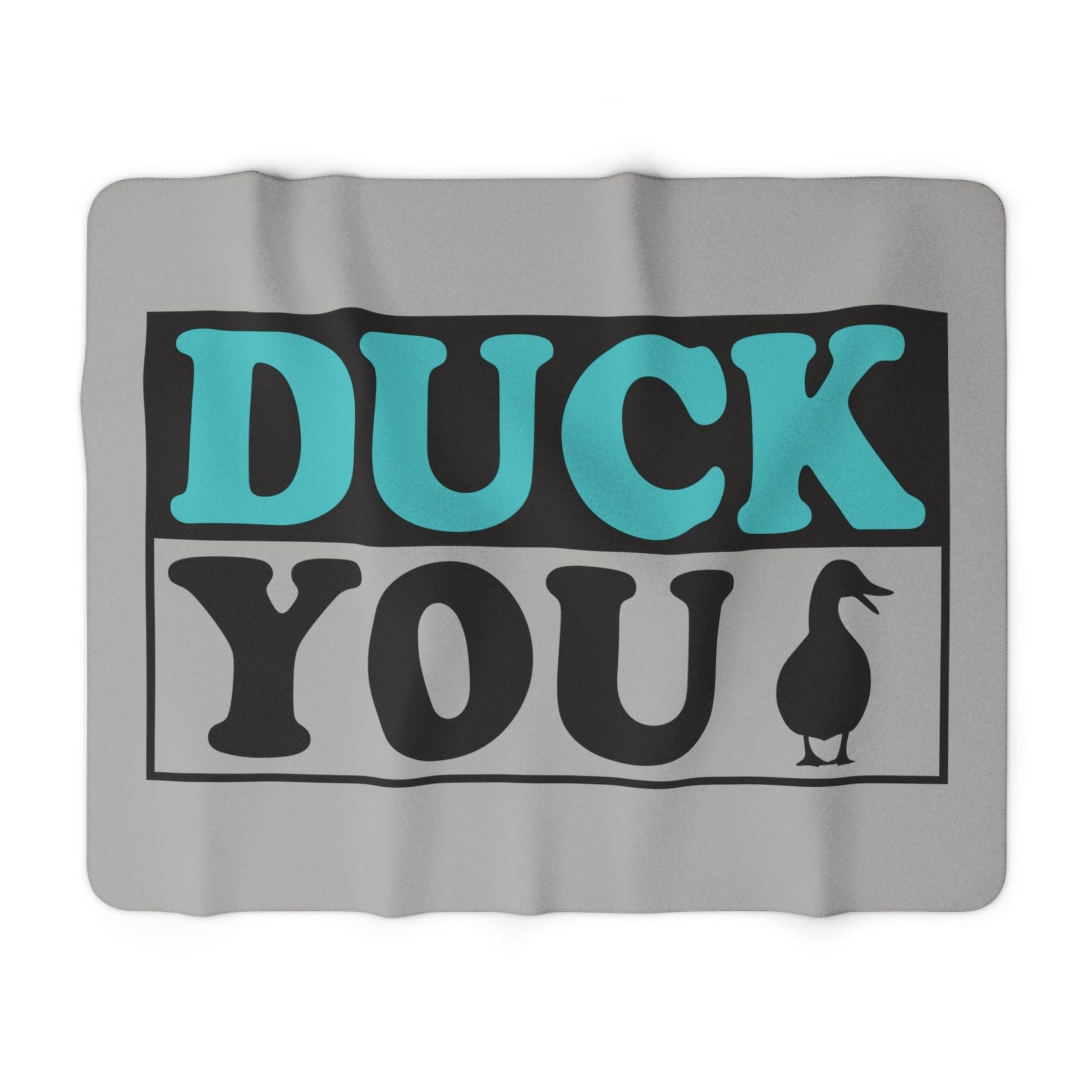 Home Decor 60" × 80" Duck You Blanket-Sassy Homesteader Gifts-Duck Gifts