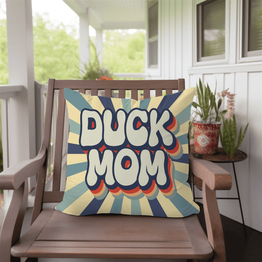 Home Decor "Vintage Duck Mom Throw Pillow Cushion"